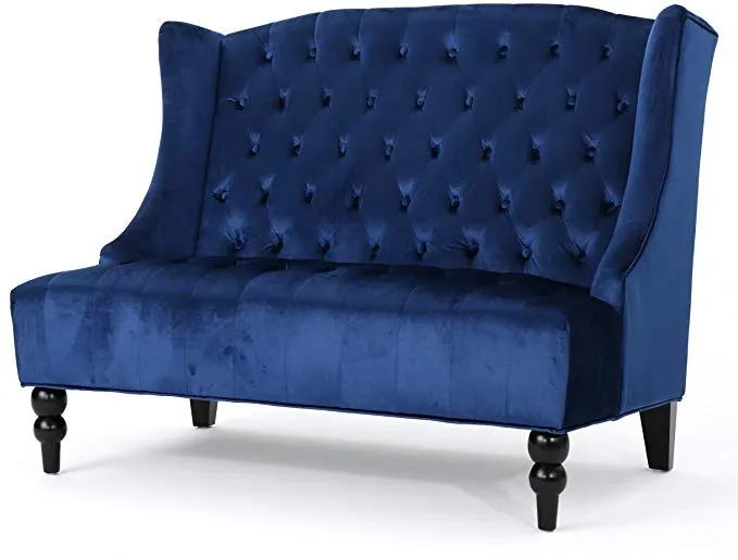 Modern-Glam-Tufted-Velvet-Wingback-Loveseat