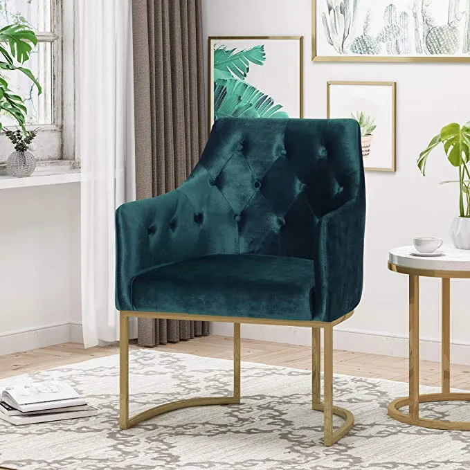 Fern-Modern-Tufted-Glam-Accent-Chair-with-Velvet-Cushions-and-U-Shaped-Base