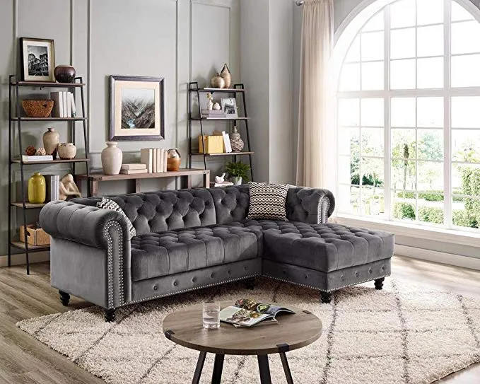 Valeria-Gray-Velvet-Sectional