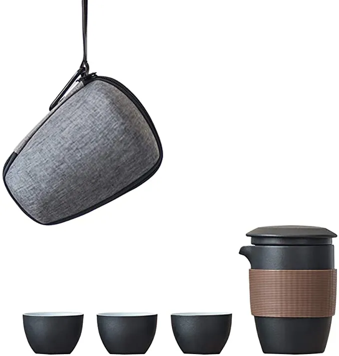 Wenshuo-Portable-Tea-Cup-Set-Ceramic-Black