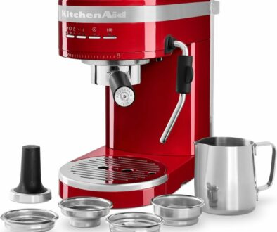 KitchenAid Metal Semi-Automatic Espresso Machine Empire Red