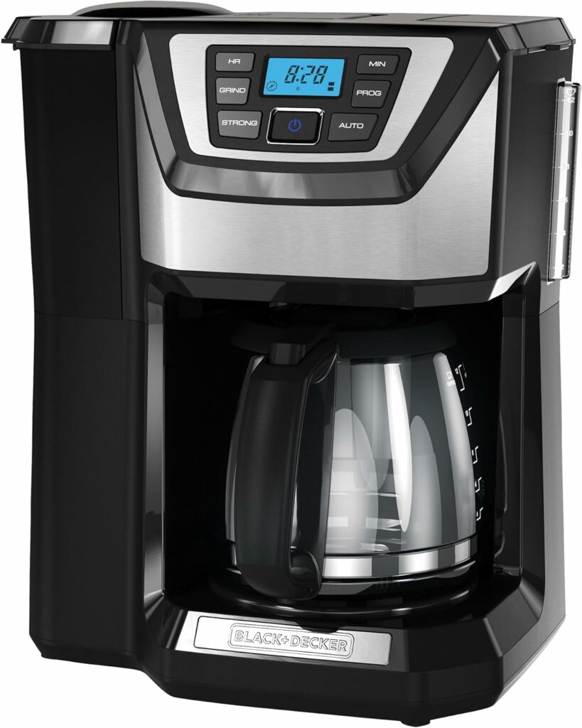 BLACK+DECKER 12-Cup Mill and Brew Coffee Maker CM5000B