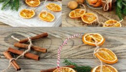 Natural Materials Dried Orange Slices Cinnamon Sticks Jute Twine for Christmas Decor