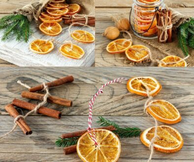 Natural Materials Dried Orange Slices Cinnamon Sticks Jute Twine for Christmas Decor