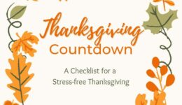 Thanksgiving Countdown - A Checklist for a Stress-free Thanksgiving