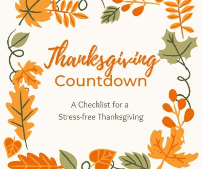 Thanksgiving Countdown - A Checklist for a Stress-free Thanksgiving