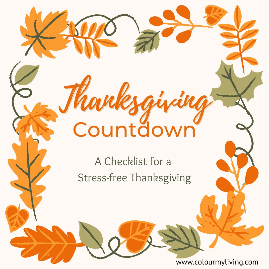 Thanksgiving Countdown - A Checklist for a Stress-free Thanksgiving