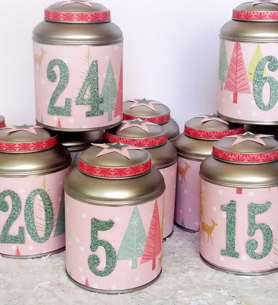 Tins with Lids Advent Calendar