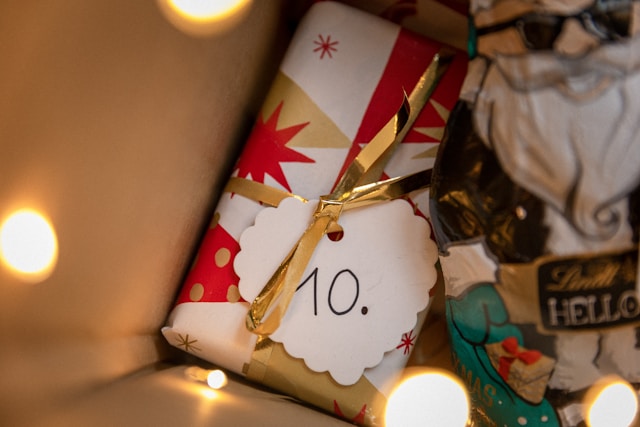 gift boxes on a tree